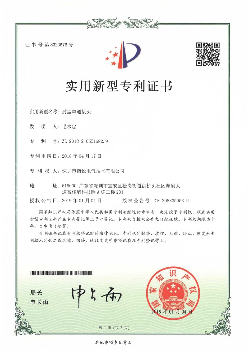 Enterprise patent certificate